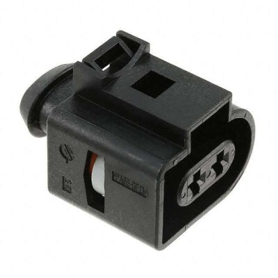 2 Rectangular Connectors - Housings Receptacle Black 0.236