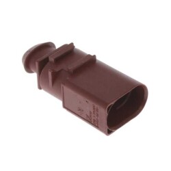 2 Rectangular Connectors - Housings Plug Black 0.236