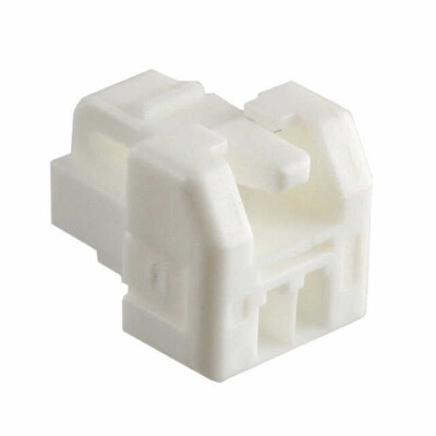 2 Rectangular Connectors - Housings Plug Natural 0.049