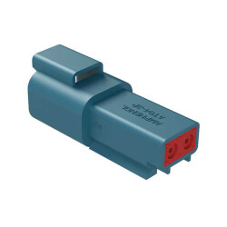 2 Rectangular Connectors - Housings Receptacle Blue - 2