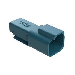 2 Rectangular Connectors - Housings Receptacle Blue - Amphenol Sine Systems Corp