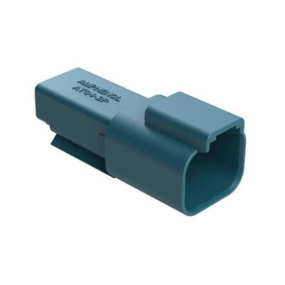 2 Rectangular Connectors - Housings Receptacle Blue - 1