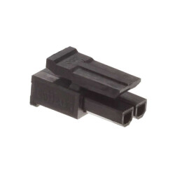 2 Rectangular Connectors - Housings Receptacle Black 0.118