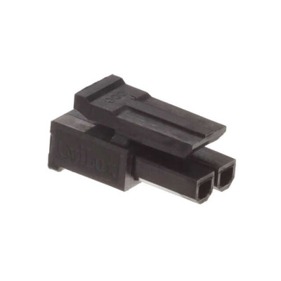 2 Rectangular Connectors - Housings Receptacle Black 0.118