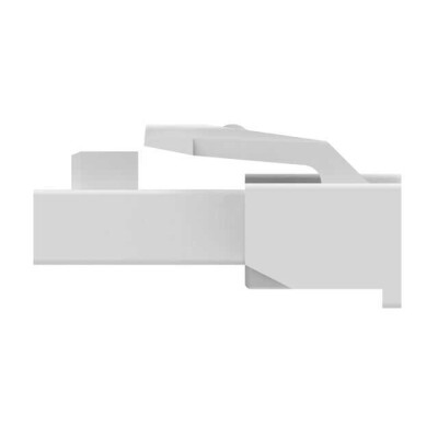 2 Rectangular Connectors - Housings Plug Natural 0.156