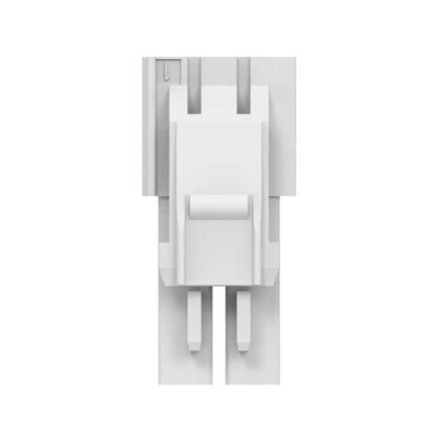 2 Rectangular Connectors - Housings Plug Natural 0.156