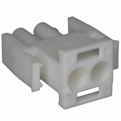 2 Rectangular Connectors - Housings Plug Natural - TE Connectivity AMP Connectors