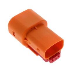 2 Rectangular Connectors - Housings Plug 0.409