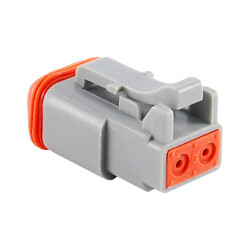 2 Rectangular Connectors - Housings Plug Gray - Amphenol Sine Systems Corp