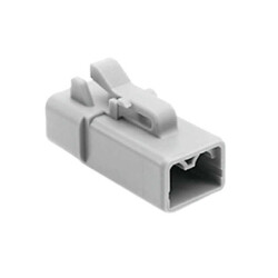 2 Rectangular Connectors - Housings Plug Gray - Amphenol Sine Systems Corp