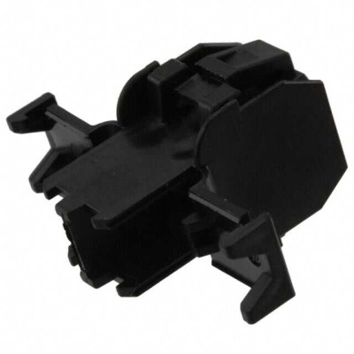 2 Rectangular Connectors - Housings Plug Black 0.197
