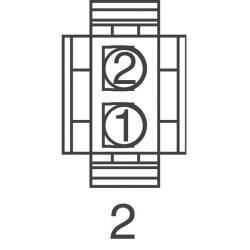 2 Rectangular Connectors - Housings Plug Natural - Molex (1)