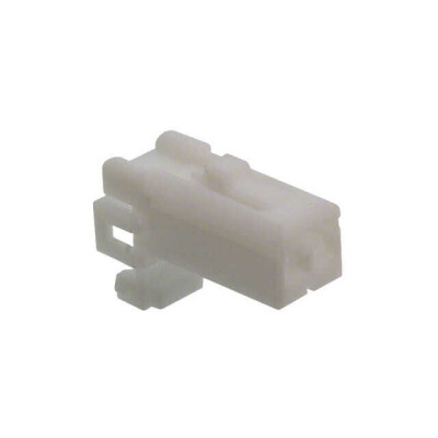 2 Rectangular Connectors - Housings Plug White 0.138