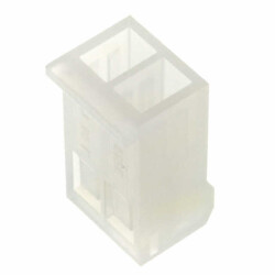 2 Rectangular Connectors - Housings Receptacle Natural 0.156