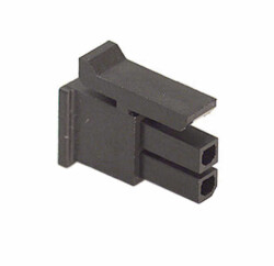 2 Rectangular Connectors - Housings Receptacle Black 0.118