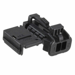 2 Rectangular Connectors - Housings Receptacle Black - Molex
