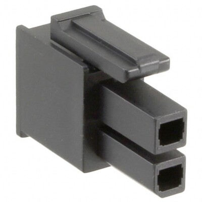 2 Rectangular Connectors - Housings Receptacle Black - 1