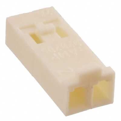2 Rectangular Connectors - Housings Receptacle Natural 0.100