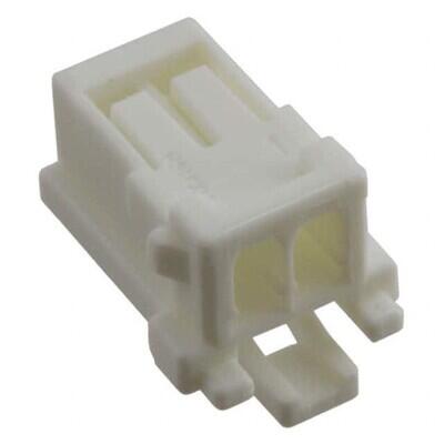 2 Rectangular Connectors - Housings Receptacle White 0.079