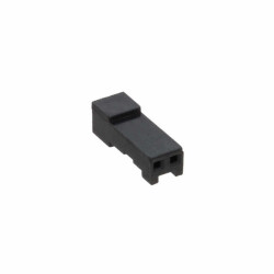 2 Rectangular Connectors - Housings Receptacle Black 0.100