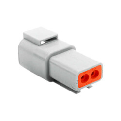 2 Rectangular Connectors - Housings Receptacle Gray - Amphenol Sine Systems Corp (1)