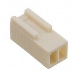 2 Rectangular Connectors - Housings Receptacle Beige 0.100