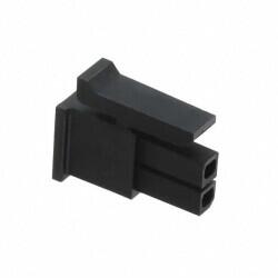 2 Rectangular Connectors - Housings Receptacle Black 0.118