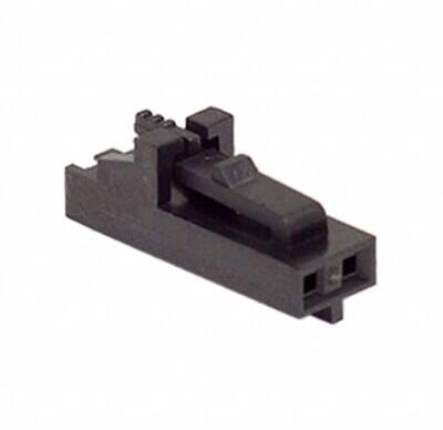 2 Rectangular Connectors - Housings Receptacle Black 0.100