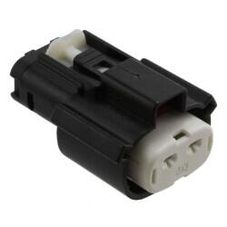 2 Rectangular Connectors - Housings Receptacle Black 0.300