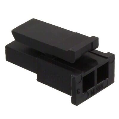 2 Rectangular Connectors - Housings Receptacle Black 0.118