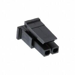 2 Rectangular Connectors - Housings Receptacle Black 0.118