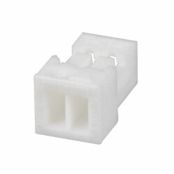 2 Rectangular Connectors - Housings Receptacle Natural 0.039