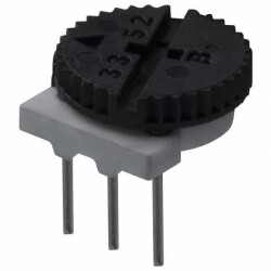 20 kOhms 0.5W, 1/2W Through Hole Thumbwheel Potentiometer Top Adjustment - Bourns Inc.