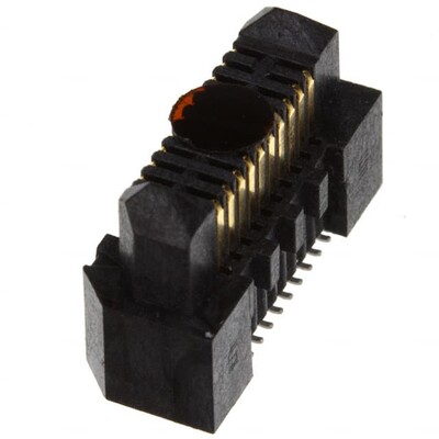 20 Position Connector Header, Center Strip Contacts Surface Mount Gold - 1