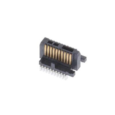 20 Position Connector Header, Center Strip Contacts Surface Mount Gold - 1