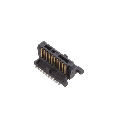 20 Position Connector Header, Center Strip Contacts Surface Mount Gold - 1
