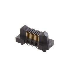 20 Position Connector Header, Outer Shroud Contacts Surface Mount Gold - Samtec Inc.