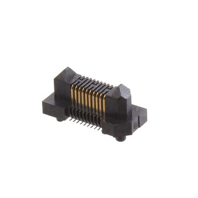 20 Position Connector Header, Outer Shroud Contacts Surface Mount Gold - 1