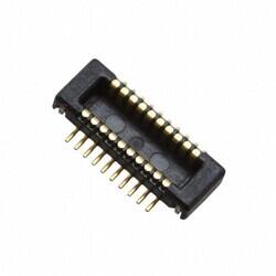 20 Position Connector Plug, Outer Shroud Contacts Surface Mount Gold - Molex