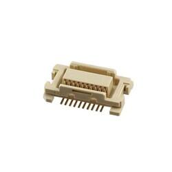 20 Position Connector Receptacle, Center Strip Contacts Surface Mount Gold - Molex