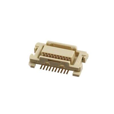 20 Position Connector Receptacle, Center Strip Contacts Surface Mount Gold - 1