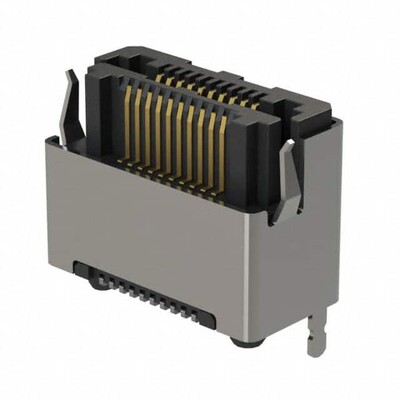 20 Position Connector Self Mating, Non-Gendered Surface Mount Gold - 1