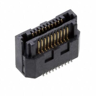 20 Position Connector Self Mating, Non-Gendered Surface Mount Gold - 1