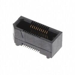 20 Position Connector Socket, Center Strip Contacts Surface Mount Gold - Samtec Inc.