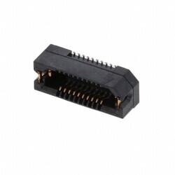 20 Position Connector Socket, Outer Shroud Contacts Surface Mount Gold - Samtec Inc.