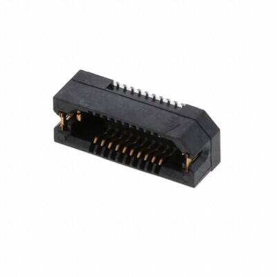 20 Position Connector Socket, Outer Shroud Contacts Surface Mount Gold - 1