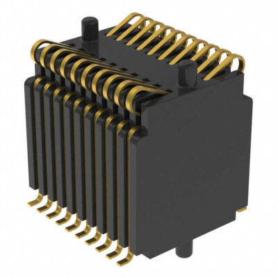 20 Position Connector Stacking Compression Surface Mount Gold - 1
