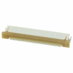 20 Position FPC Connector Contacts, Bottom 0.039