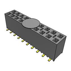 20 Position Receptacle, Bottom Entry Connector Surface Mount - Samtec Inc.
