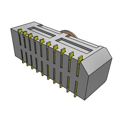 20 Position Receptacle Connector Surface Mount - 2